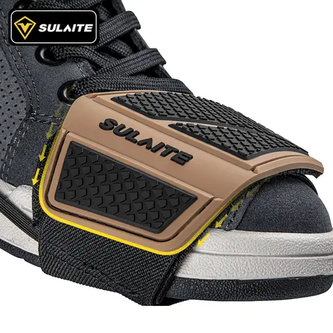 SULAITE-almohadilla de cambio para motocicleta, cubierta para zapatos, Protector de bota ligero y duradero, ajustable para montar en Moto, accesorios