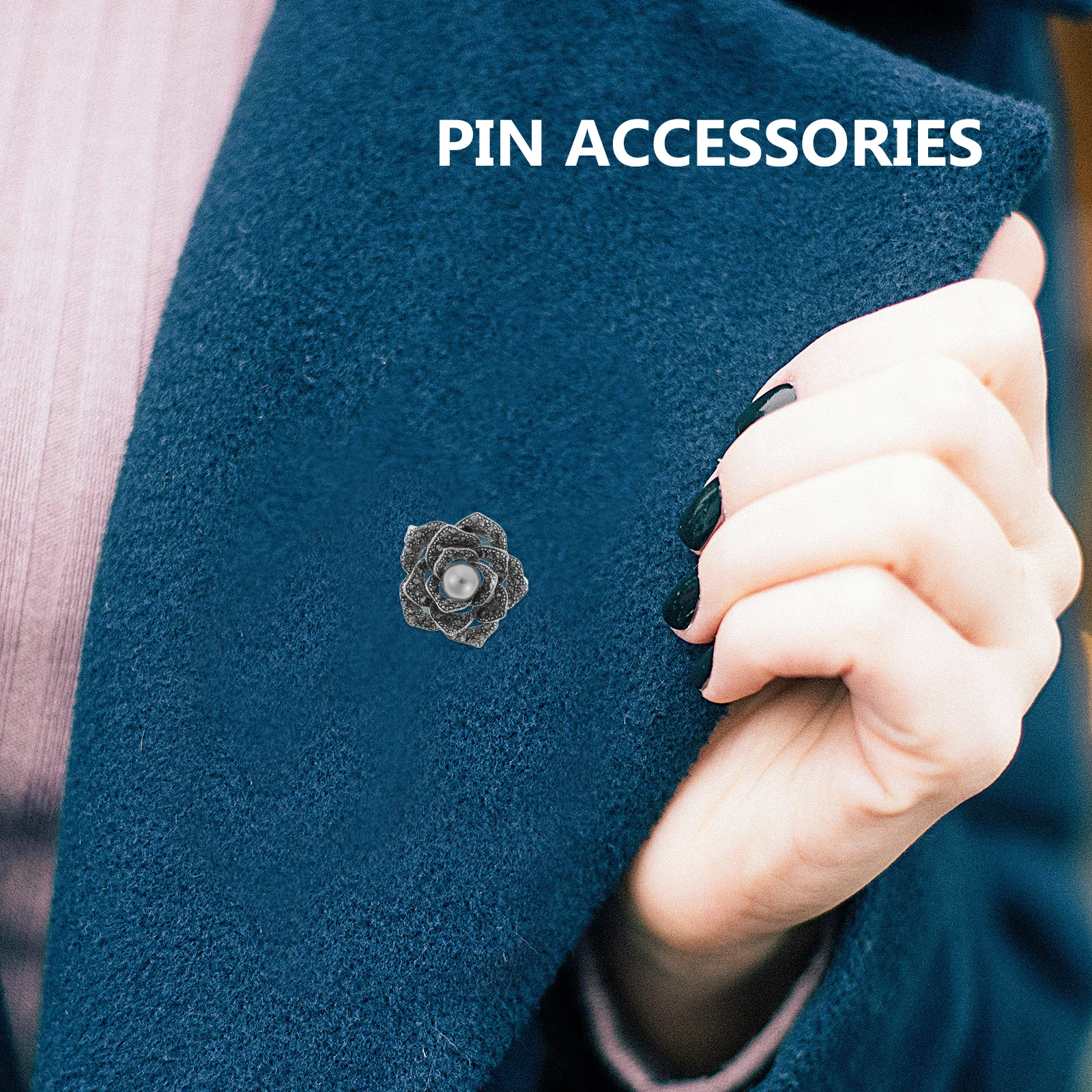 خمر روز بروش للنساء زهرة التلبيب دبوس سبيكة بروش مجوهرات الإكسسوار دعوى وشاح شال ديكور حفلات الزفاف