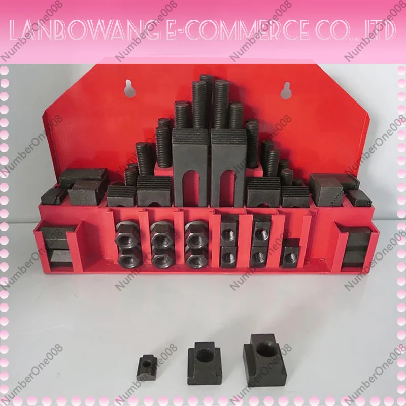

58pcs M14/16/ Milling Machine Clamping Set Clamp Kit Tool Vice Accessories Universal Fixture Pressure Plate Group Code Iron