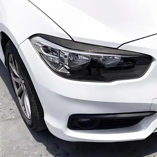 Imagen 2 del producto Para BMW 1 Series F20 F21 2015-2019 faro ceja cubierta de párpado embellecedor modificación Exterior accesorios de sintonización Kit de carrocería estilo