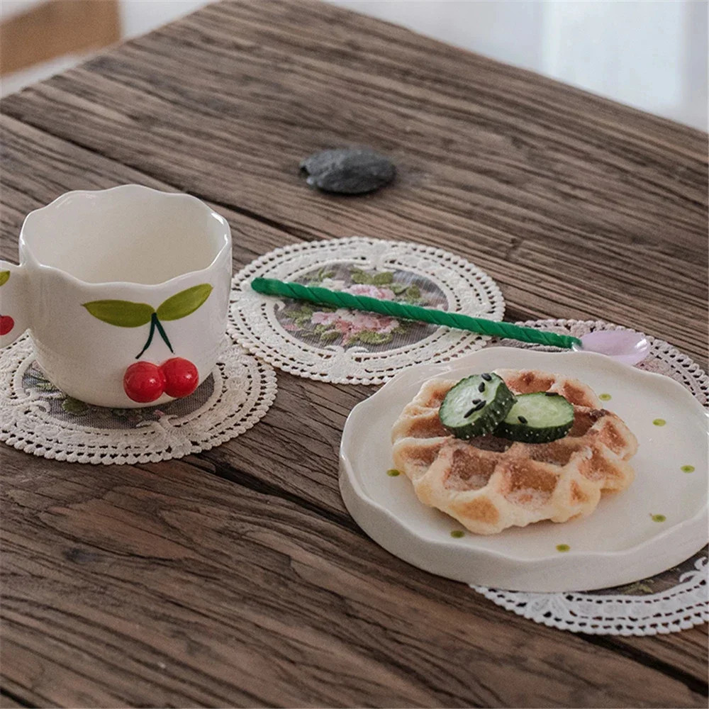 مجموعة مفارش بوهيمية مضفرة على طراز الفندق، حرفي منسوج بأنماط عرقية، ديكور طاولة قابل للإنستغرام لتناول الطعام