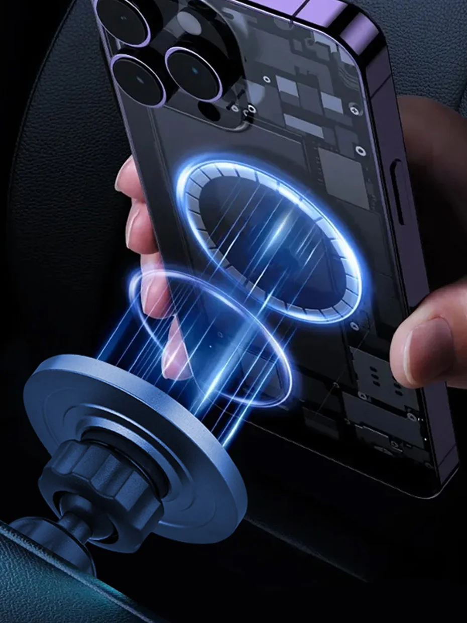 Magnetyczny uchwyt samochodowy do telefonu do gniazda CD, obsługa jednym ręką, uniwersalny uchwyt magnetyczny do telefonu komórkowego, iPhone — zdjęcie produktu 7