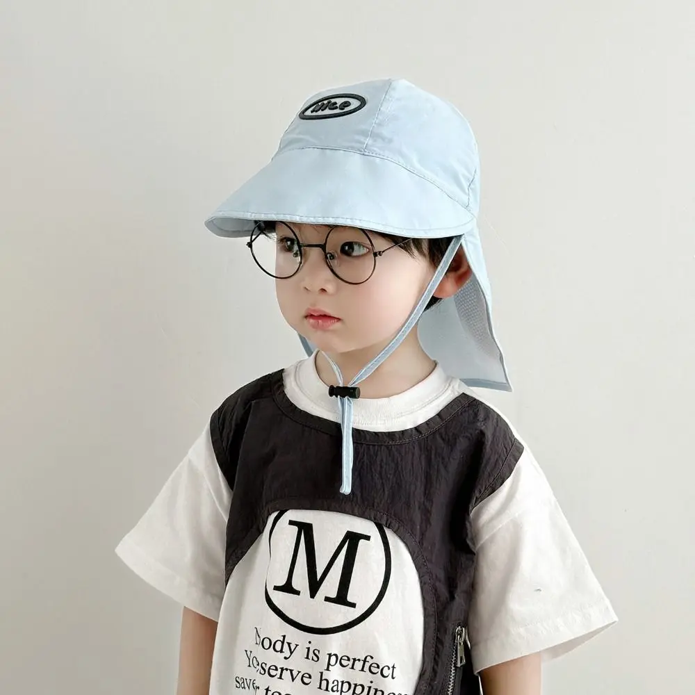 

Fashion Sweet Kids Shawl Sun Hat Quick Dry Breathable Baby Sun Protection Hat Sunscreen Cotton Children Fishmen Hat 2-6Years Old