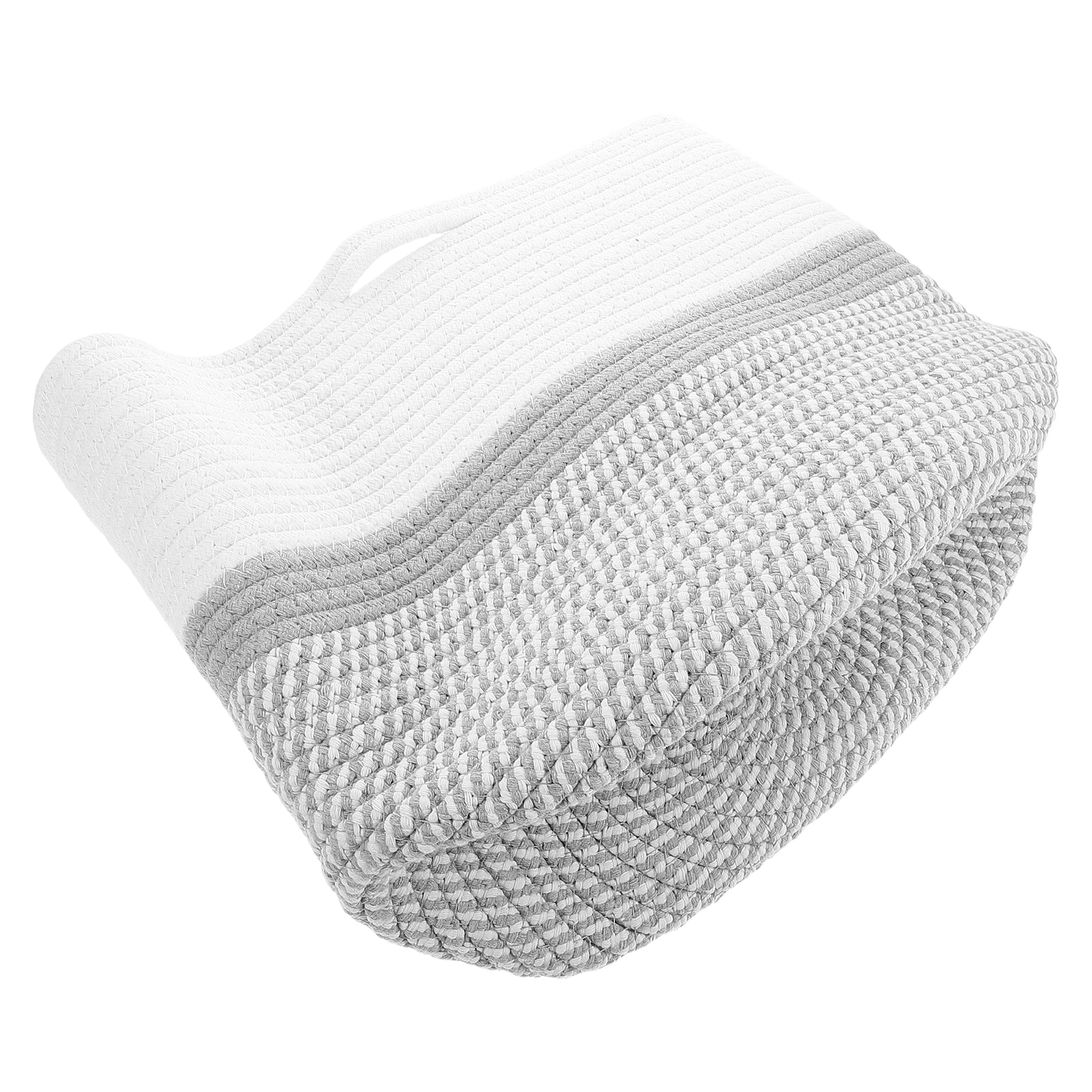 

Braided Plant Basket Round Handwoven Cotton Rope Storage Planter Decorative Tree Flower Pot Solution