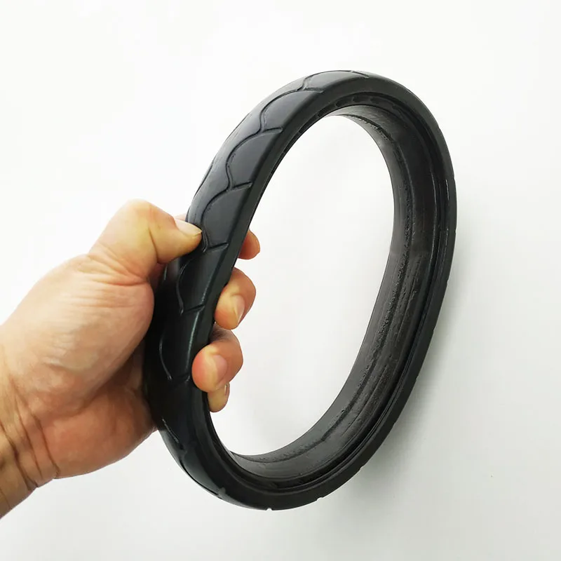 Stroller Rear Tire For Uppababy Cruz V1 Pushchair Back Wheel PU Tubeless Tyre Cover Wheel Casing Baby Buggy Replace Accessories