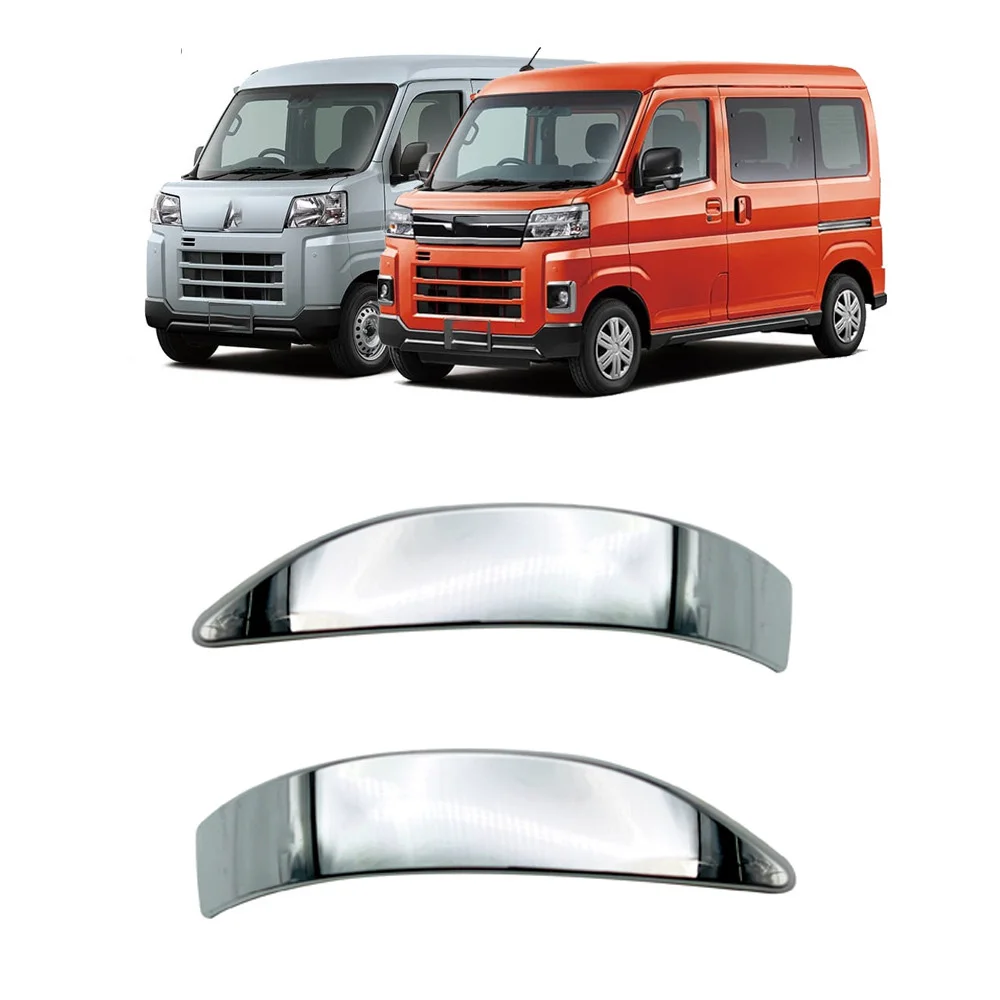 For Daihatsu ATRAI HIJET CARGO 2022 2023 ABS Chrome Car back Rearview Side Mirror Strip cover trim car accessories 2pcs