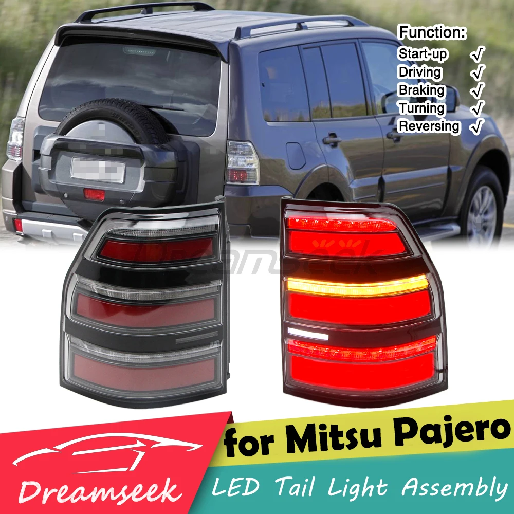 

Светодиодный задний фонарь в сборе для Mitsubishi Pajero Montero V93 V97 2006-2020, стоп-туманная фара с динамическим последовательным указателем поворота