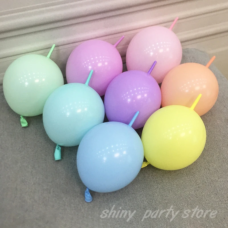 

50pcs Macaron Tail Balloon Wholesale 6/10/12 Inch Birthday Banquet Wedding Decoration DIY Pink Blue Needle Tail Balloons