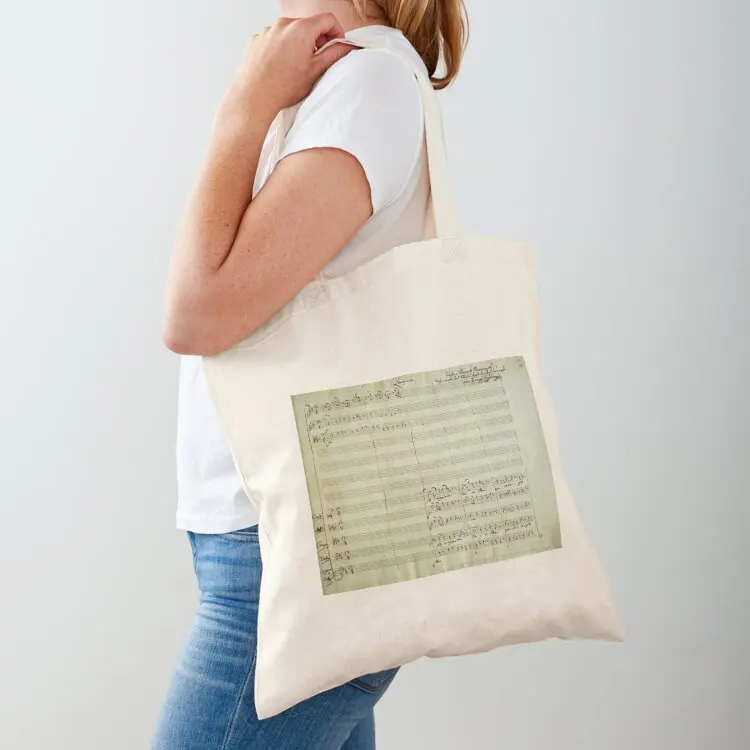 

Mozart Lacrimosa original manuscript score Tote Bag Big bag women canvas tote bag hand bags Women's bags