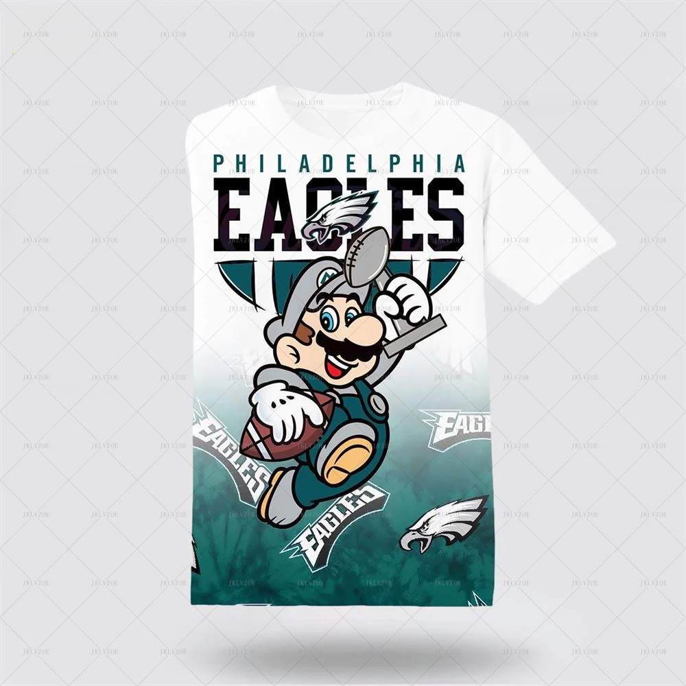 Camiseta de béisbol de Philadelphia para fanáticos, camiseta de entrenamiento de béisbol deportiva informal con estampado 3D, camiseta deportiva de moda urbana de secado rápido con dibujos animados