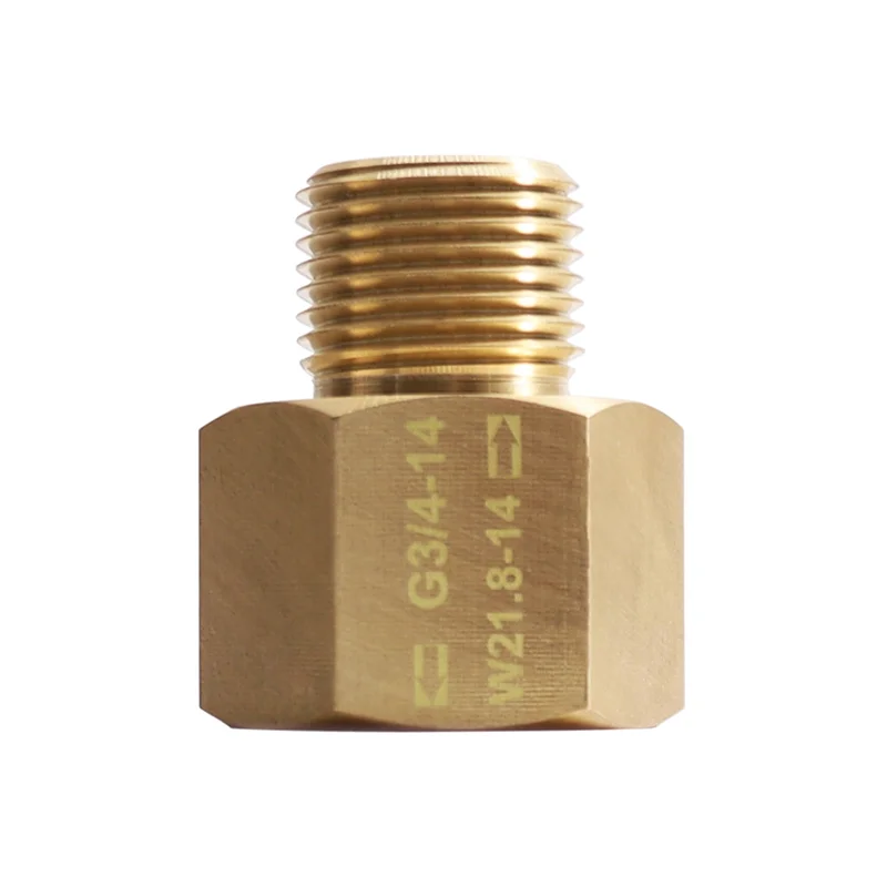 AB43-CO2 소다 실린더 스트림 소다 실린더 어댑터 밸브 매치 Quooker 큐브 탱크 여성 G3/4 남성 W21.8