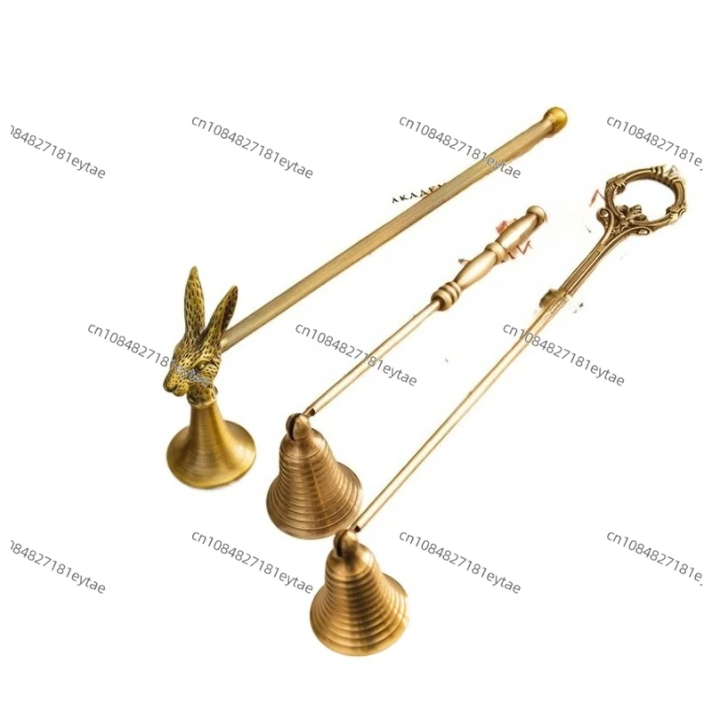 Brass candle extinguisher Retro handheld candle extinguishing cover Aromatherapy candle snuffers Light luxury home decoration