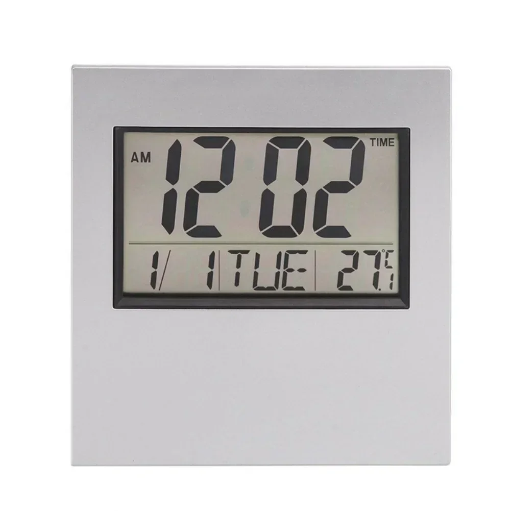 Multi-functional LED Calendar Clock Large Screen Calendar Table Clock With Time Date Temperature Monitoring Home Desk Decoration
