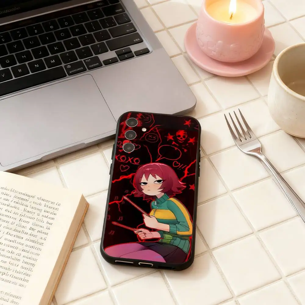 Custodia per telefono S-Scott Pilgrim per Samsung Galaxy A73, A72, A71, A70, A53, A52, A51, Altri Soft Black Shell