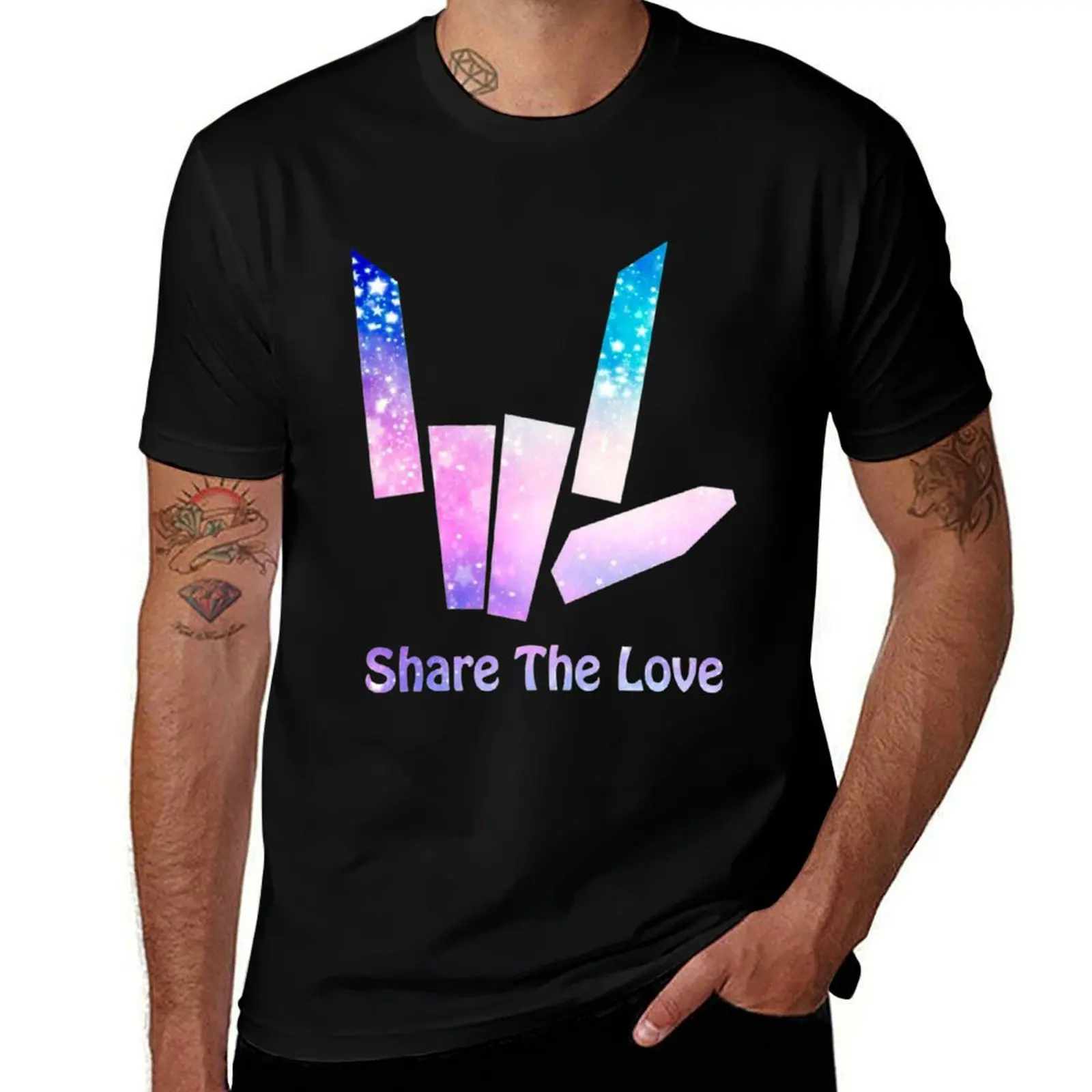Share The Love T-Shirt Lightweight Cooling Short Sleeve Tee T-Shirt