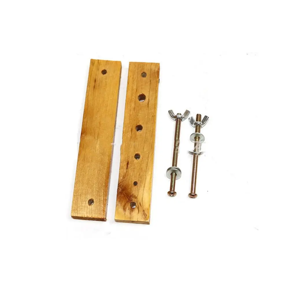 Pressa per rilegatura in legno a 4 fori Pressa manuale compatta per carta piatta Comoda ampiamente utilizzata Rilegatrice per libri con grande pressa fai-da-te