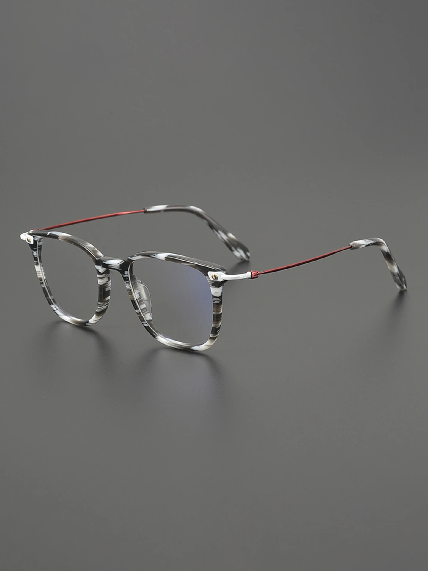 

2025 New Thin Acetate Glasses Frame Women Myopia Reading Eyewear Personalized Square Titanium Men Optical Prescription Eyeglass