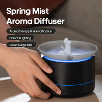 Kinscoter 200ML USB Aroma Diffuser Air Dynamic Mist and Cloud Humidifier Mist Fogger Led Mini Essential Oil Lamp Effect Difusor