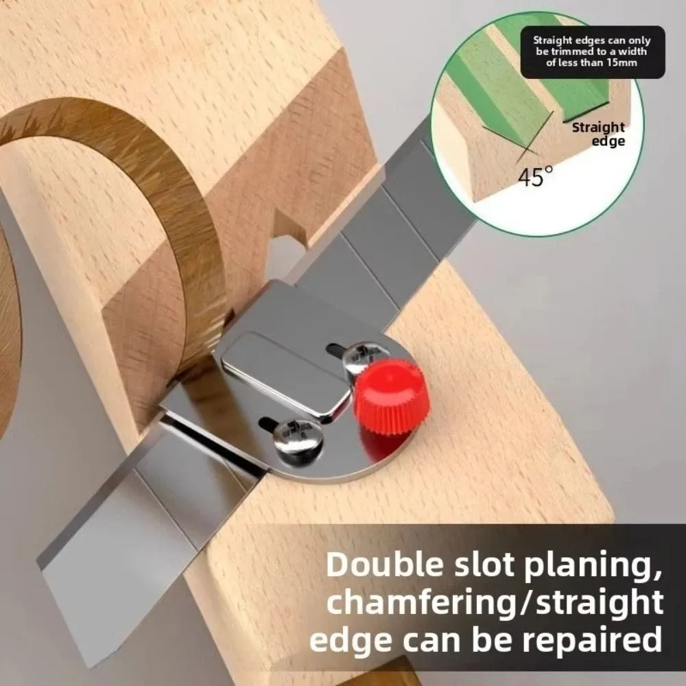 V-shaped Woodworking Chamfer Planer Adjustable Angled Durable Wood Structure Manual Chamfering Tool 45 Inverted Edge Wood Plane