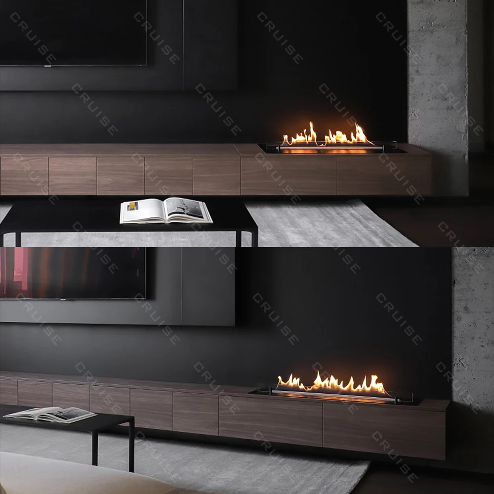 Embedded Design Environmental Protection Bioethanol Non-Smoking 600mm Indoor Outdoor Villas Alcohol Burning Fireplace