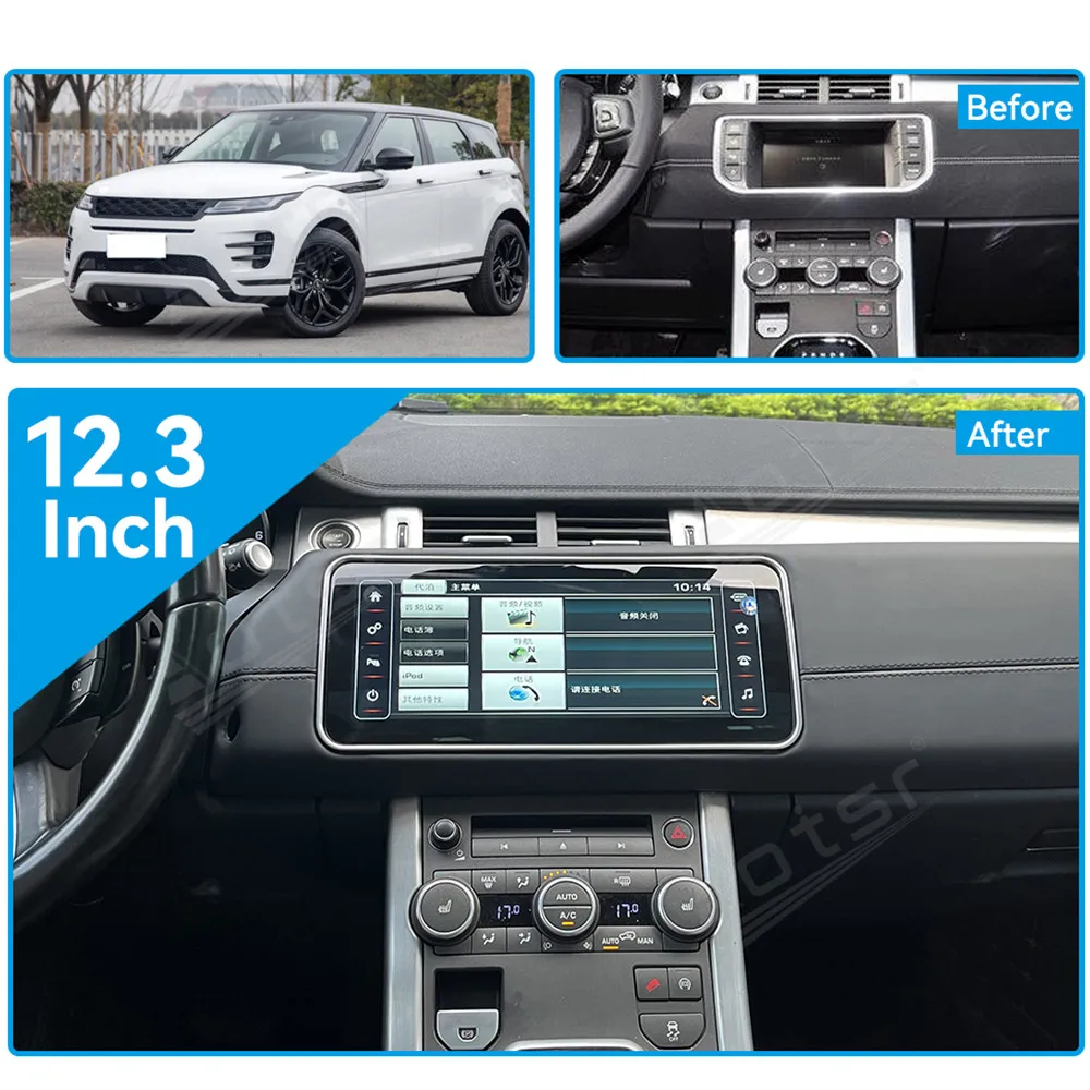 Android 13.0 8+256G Car dvd radio multimedia Player GPS For Land Rover Range Rover Evoque LRX L538 2012-2018 AutoRadio Head Unit