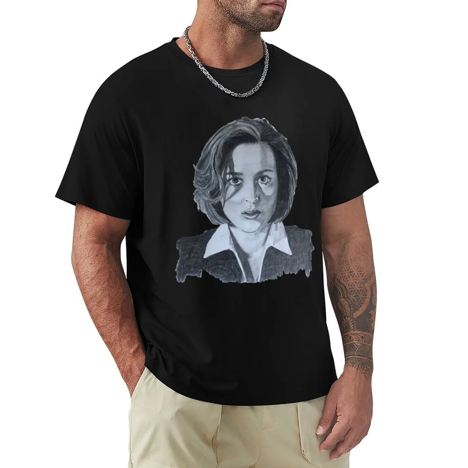 Agent Dana Scully, The X Files T-Shirt Relaxed Casual Short Sleeve Tee