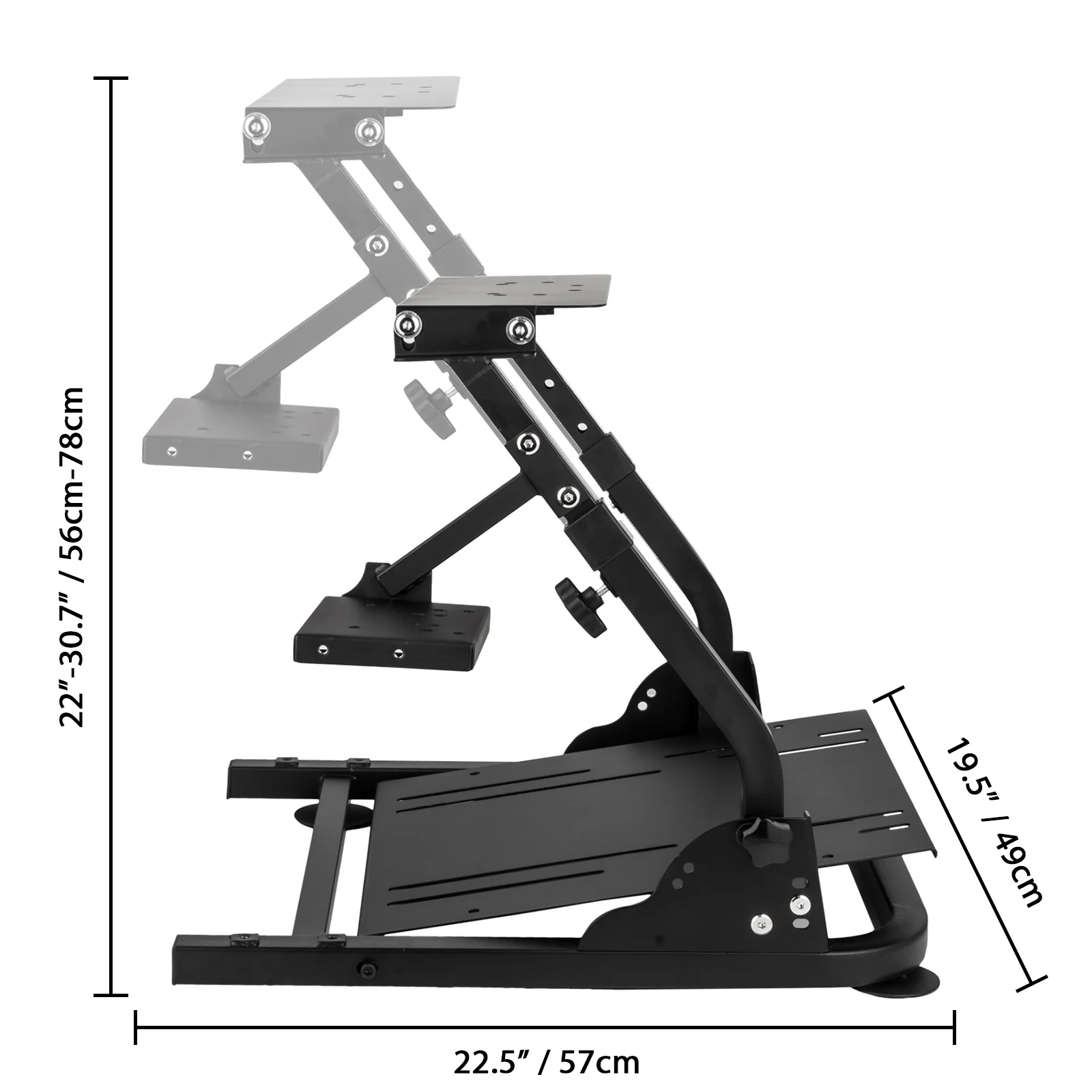 SIHAO Racing Steering Wheel Stand Height Adjustable For Logitech G25 G27 G29 G920 Wheel Stand Gaming Racing Simulator Steering view 4
