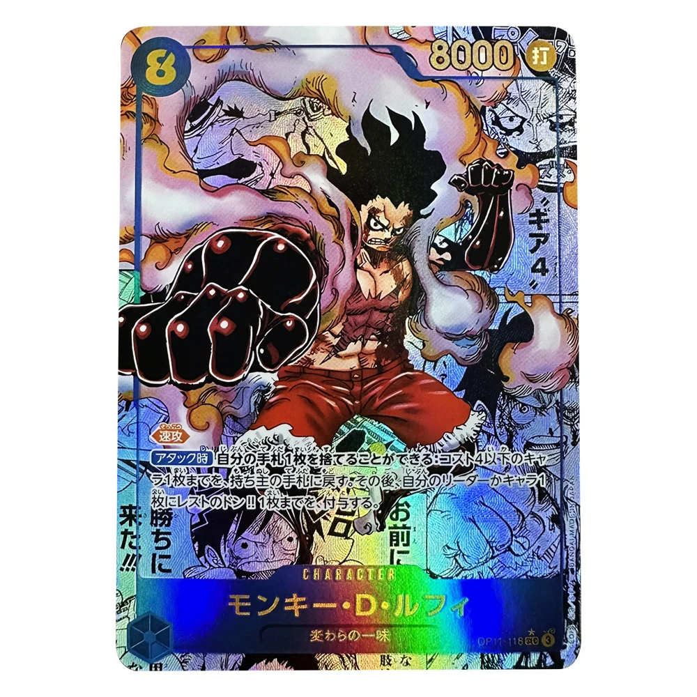 

OPCG ONE PIECE Anime DIY OP11 SEC SP Manga Collection Cards Characters Nika Luffy Serpent People Homemade Collection Card Toy