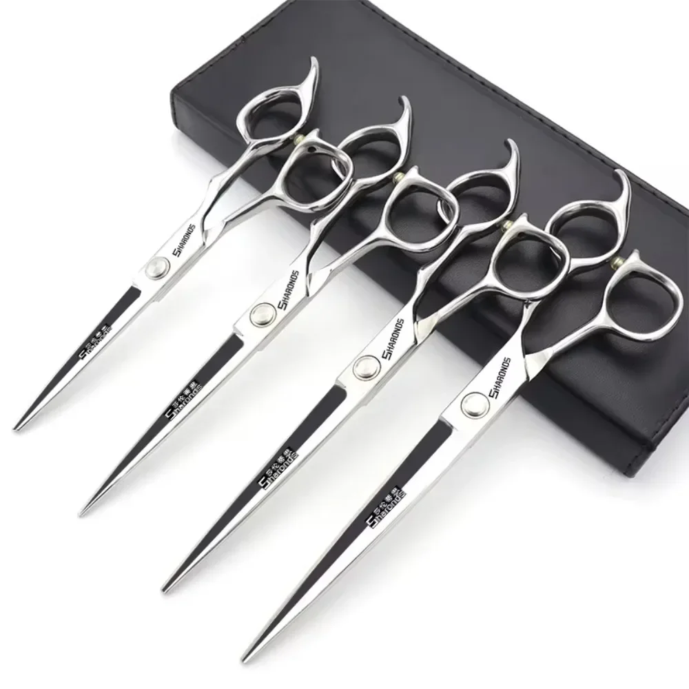 

SHARONDS Hairdressing Professional Scissors 440C Japanese Steel 6/6.5/7/7.5/8/9 Inch Hairdressers Shears Hair Cutting Tools