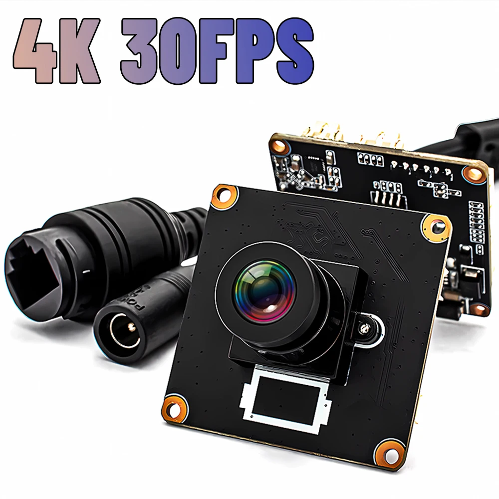 

WGWK 4K 30FPS IP Camera Module POE 8MP IMX415 Sensor Real Time Low-illumination 3.6mm 80° No Distortion Lens RTSP Onvif Webcam