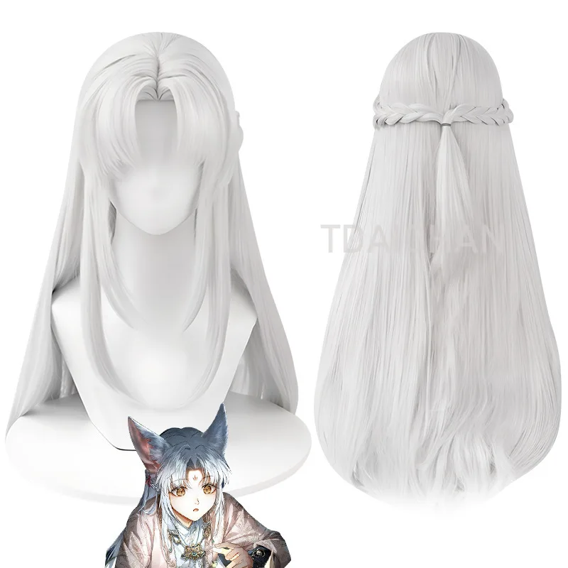 Light and Night Carnival Cosplay Sariel Costume Wig Short Light Heat Resistant Synthetic Halloween Party Wigs + Wig Cap