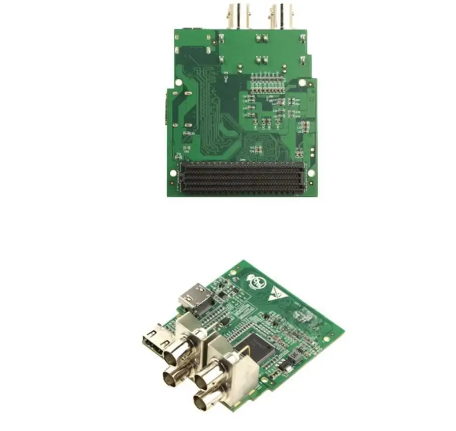 TW2867 module with 4-channel D1 and 2-channel HDMI video outputs, FMC, and compatible Kintex7 development board.