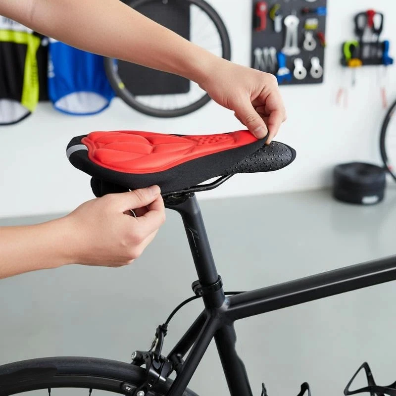 New Bicycle Saddles Cover 3D Padded Wide Gel Foam Cushion For Mountain Exercise Road Bikes Soft Comfortable Seat Upgrade