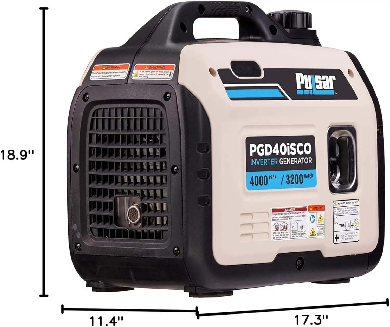 PGD40ISCO Ultra Light Quiet 4000W Portable Gas Inverter Generator