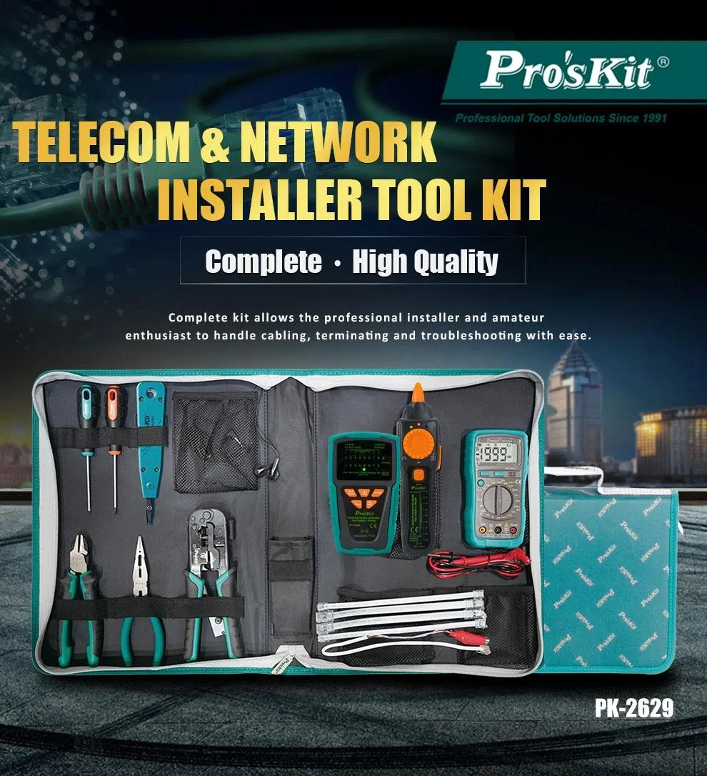 Baogong PK-2629 Telecom network check and repair tool group Telecom network combination set line finder multimeter