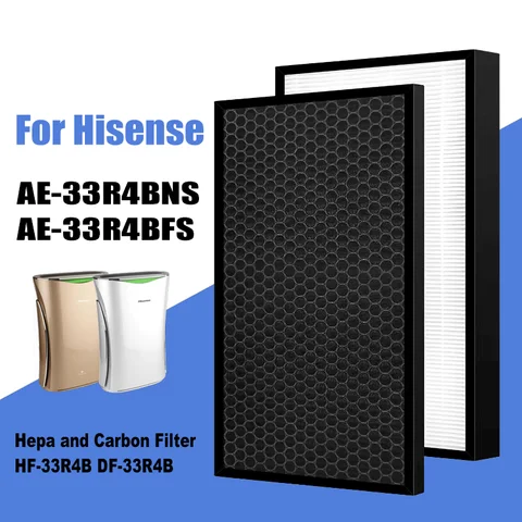 HEPA Filter Deodorizing Filter HF-33R4B DF-33R4B for Hisense Air Purifier AE-33R4BNS AE-33R4BFS