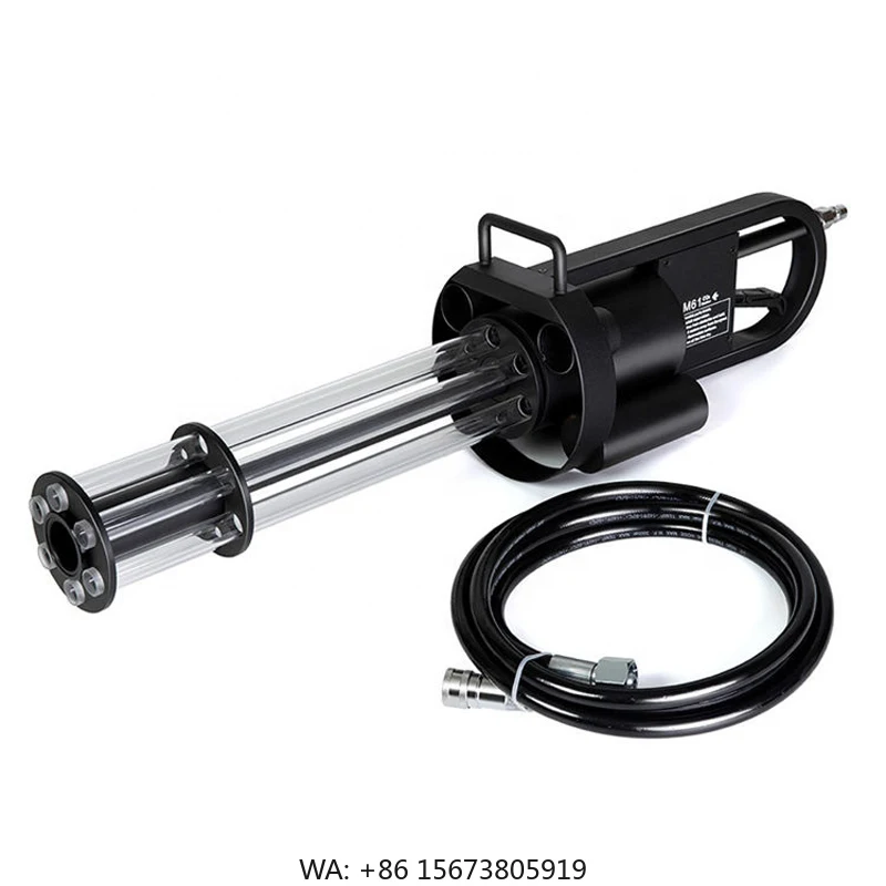 Pistola de Co2 Portátil Topflashstar para Efeitos de Palco, Máquina de Jato de Co2 com LED para Festas de Casamento e Nightclubs