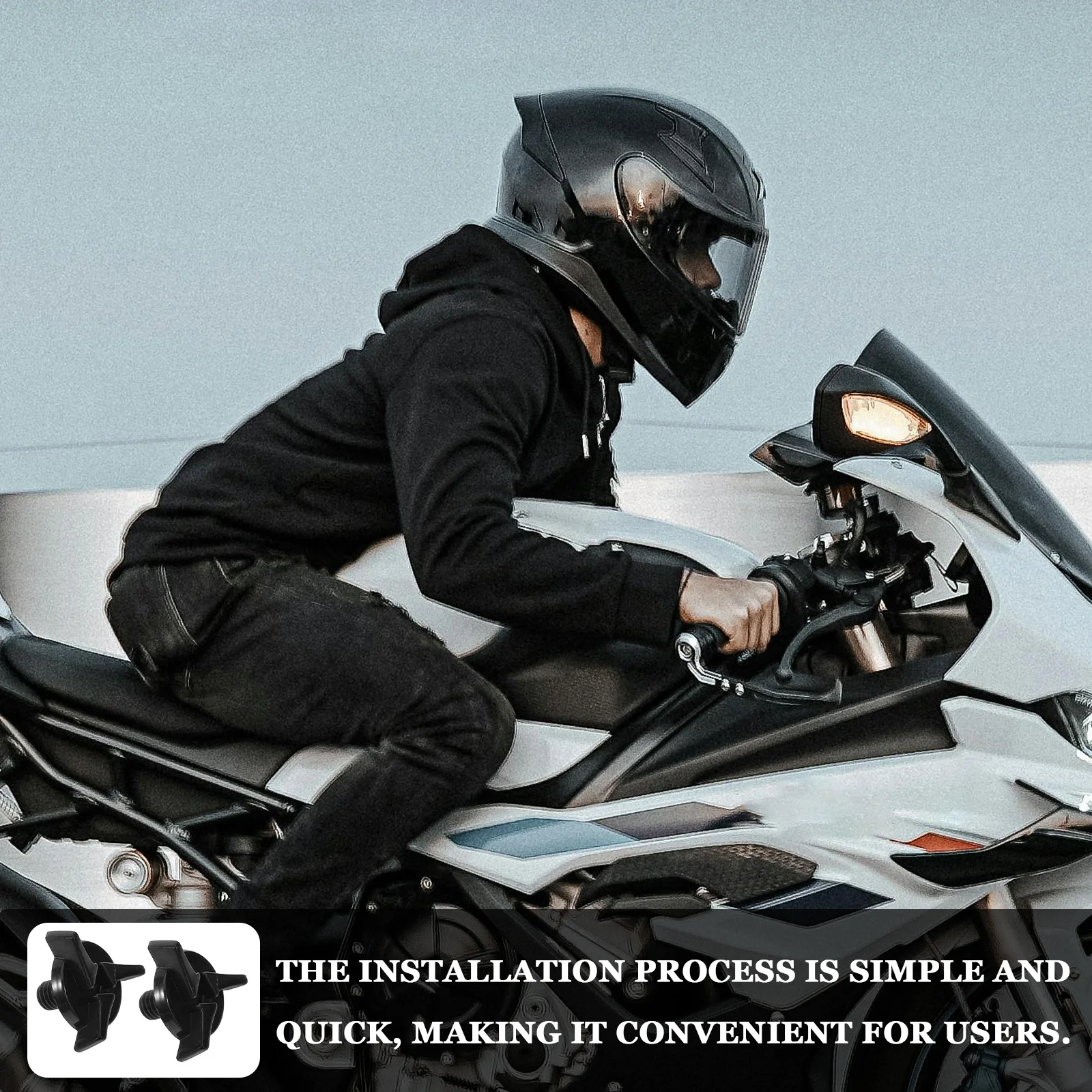 

6pcs Screws Motorcycle Replacement Parts Black Plastic Dirt Bike Visor Repair Rally AccessoriesHelmet Parts