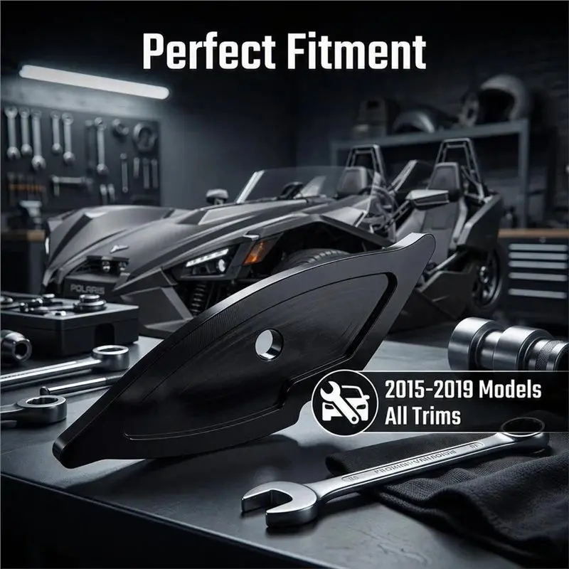 Aluminum Alloy Transmission Front Dust Debris Cover Accessories For Polaris Slingshot 2015-2019 Flywheel Cover