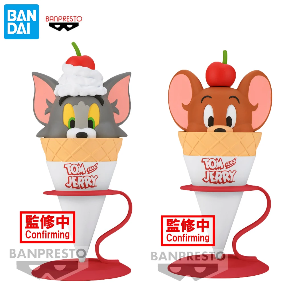 Banpresto-Yummy World Ice Cream Tom y Jerry, adornos de escritorio, figura coleccionable, modelo de acción de Anime, juguete para regalo, Original