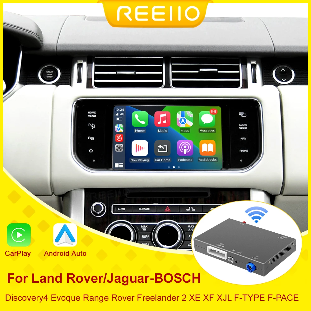 Wireless CarPlay & Android Auto For Land Rover/Jaguar-BOSCH Discovery4 Evoque Range Rover Freelander 2 XE XF XJL F-TYPE F-PACE