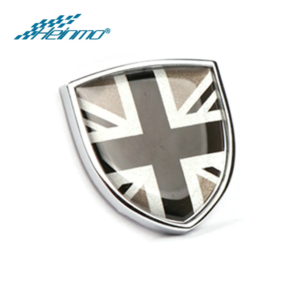 Shield Cover Metal Emblem Badge Stickers Decals For Mini Cooper Countryman Clubman F54 F55 F56 R55 R56 R60 F60 Car Accessories