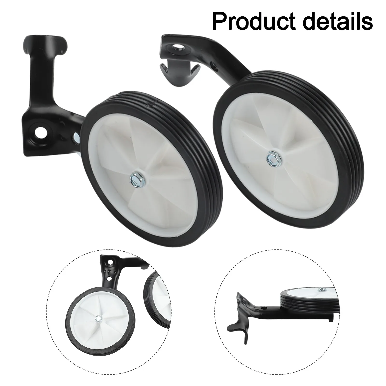 

Adjustable Training Wheels Bike Training Wheels Bike Learning Outdoor Cycling Easy Installation Tools Fits 16-24 Inches Bikes