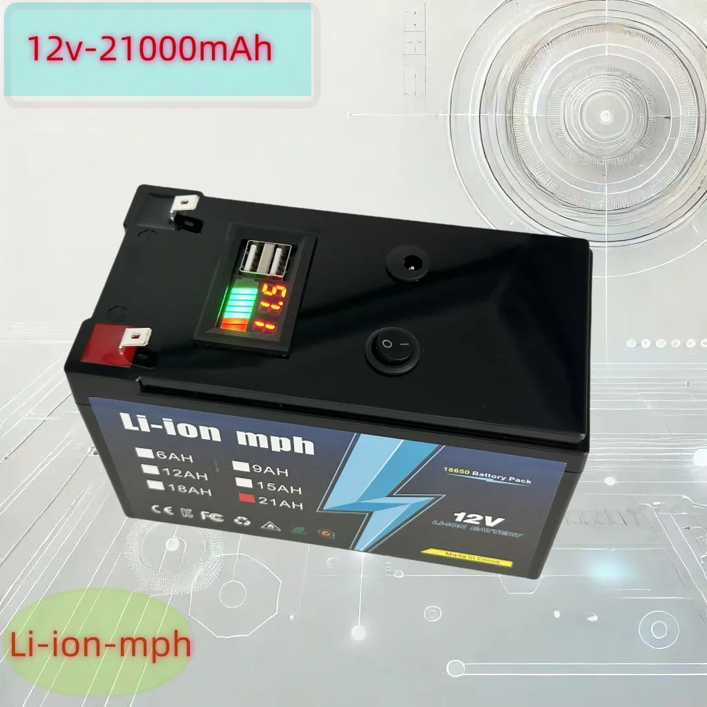 

Brand new sprayer 12V 21000mAh 3S6P volt built-in high curren BMS 18650 lithium battery pack for electric vehicle bat