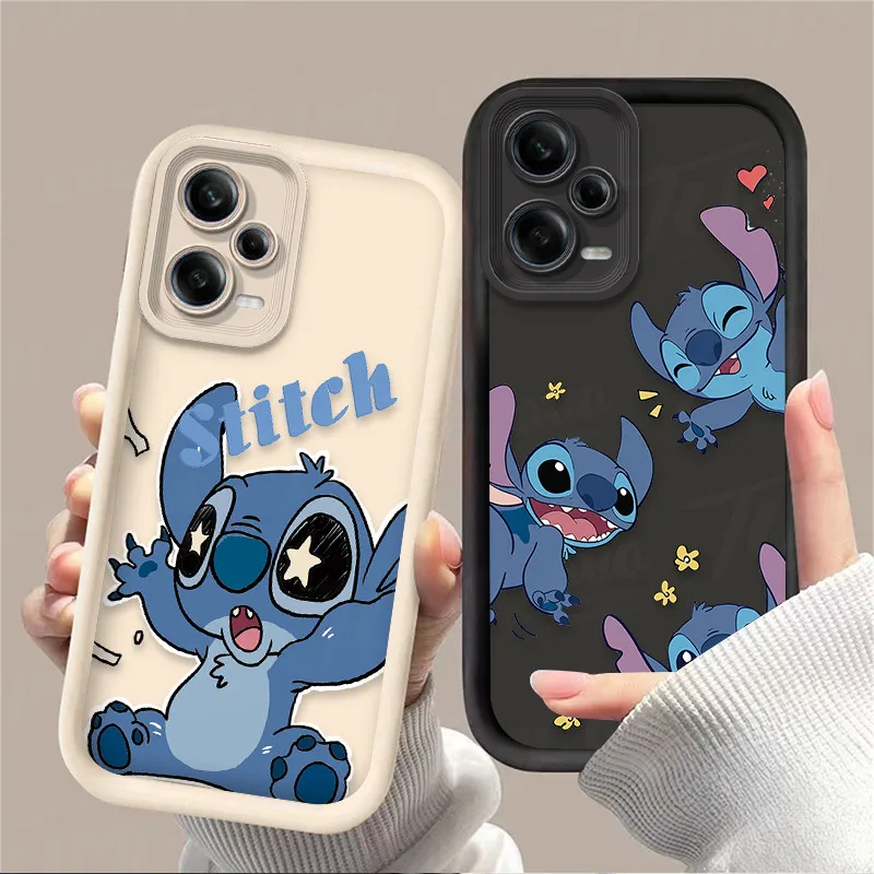 Cartoon Disney Stitch Soft Case for Xiaomi Redmi Note 13 12 11 Pro Plus 4G 5G 12S 11S 10S 10 9 9S Redmi 14C 13C 12C A3 12 Cover