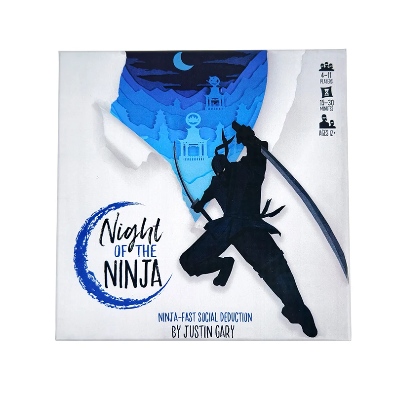 

NIGHT OF THE NINJA Ultimate Party Game 4–11 игроков. Быстрое воссоединение в социальном периоде становятся стайнлистым ниндзя. 15–30 мин.