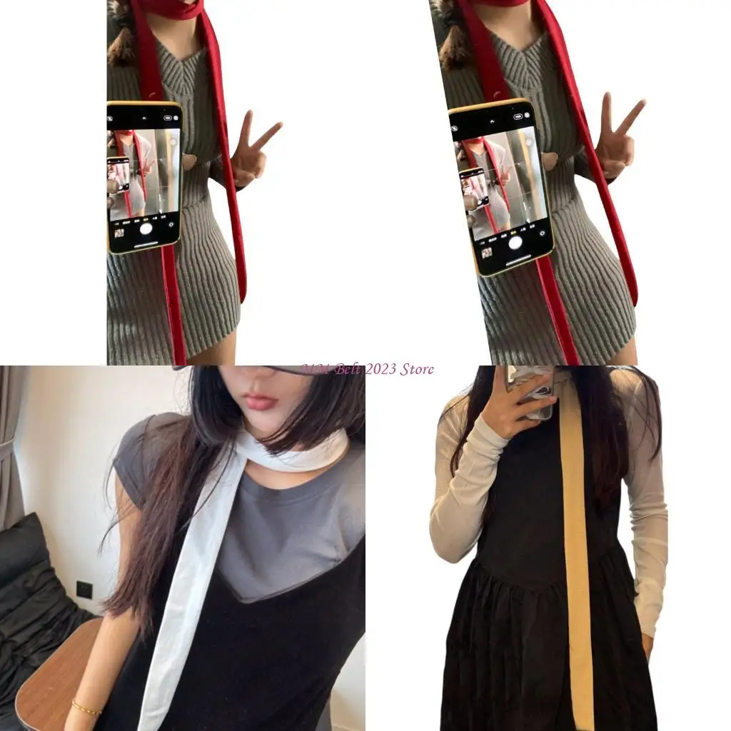 

49me Long Scarf Легкий модный аксессуар унисекс для тысячелетнего стиля и занятий на свежем воздухе