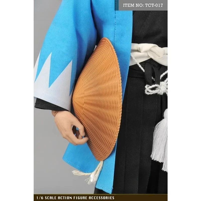 Juguetes Sentre escala 1/6, sombrero de bambú samurái, sandalias de paja, accesorio de pasatiempos para adornos de escena de soldado masculino OBJ de 12 pulgadas