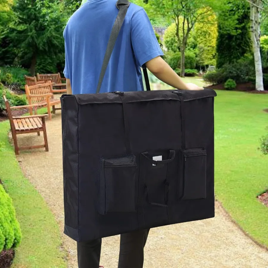 Custodia per portafoglio artistico oversize premium 24 x 36 x 6 pollici 25 x 37 Actual - Custodia protettiva impermeabile su un lato morbido con spalla Stra