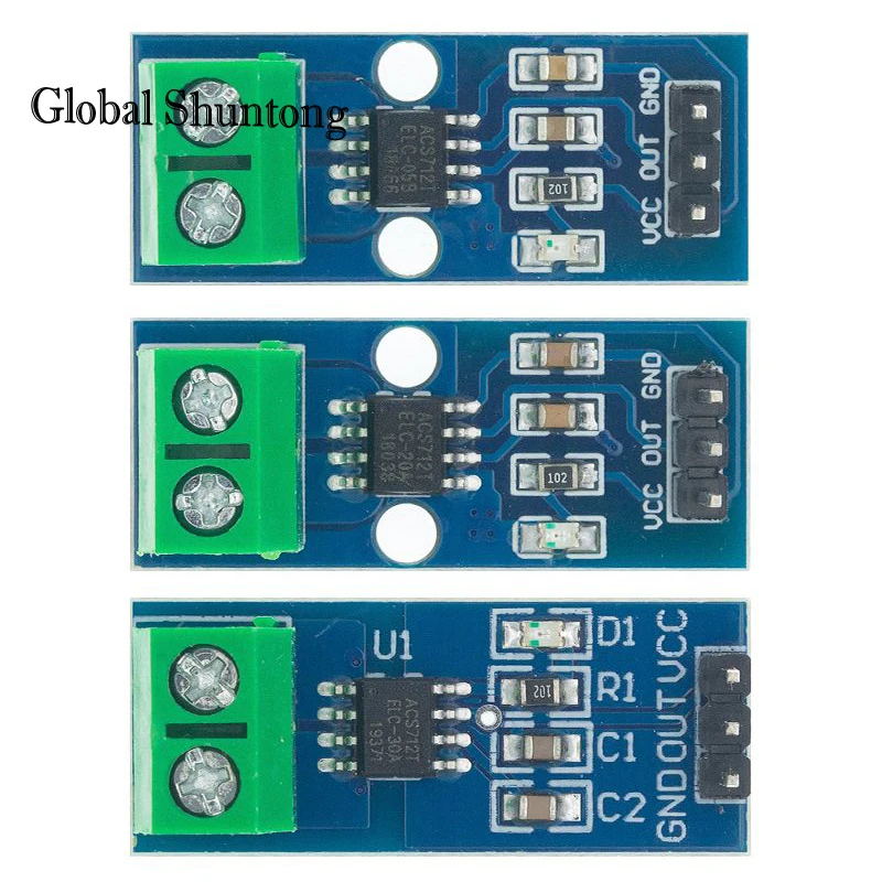 5Pcs Hall Current Sensor Module ACS712 module 5A 20A 30A Hall Current Sensor Module 5A/20A/30A ACS712